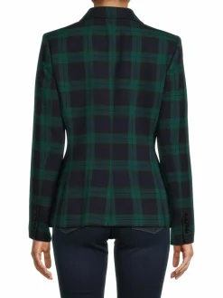 Women Tommy Hilfiger Plaid Mid Blazer