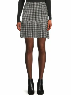 Women Love Ady Plaid Pleated Mini Skirt