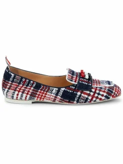 Thom Browne Plaid Tweed Loafers