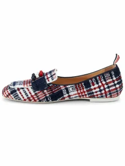 Thom Browne Plaid Tweed Loafers