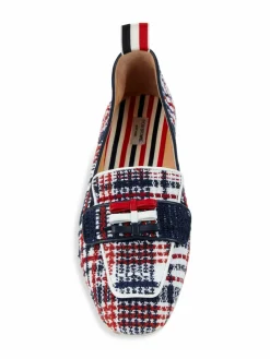 Thom Browne Plaid Tweed Loafers