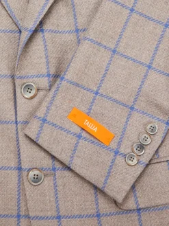 Tallia Blazers & Sportcoats|Plaid Wool Blend Blazer Grey