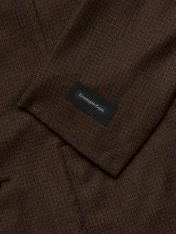 ZEGNA Blazers & Sportcoats|Plaid Wool Sportcoat Brown