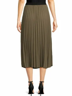 Women YAL New York Pleated Midi Skirt