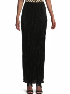 Women Renee C. Pleated Slit Maxi Skirt