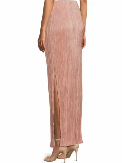 Women Renee C. Pleated Slit Maxi Skirt