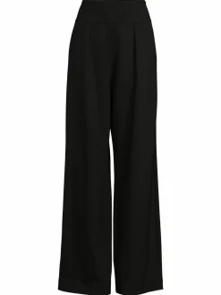 Women Avec Les Filles Pleated Wide Leg Pants