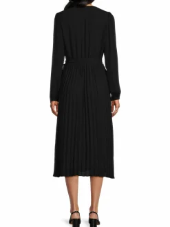 Women T Tahari Pleated Wrap Dress