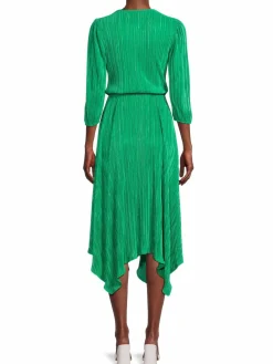 Women Renee C. Plisse Asymmetric Midi Dress