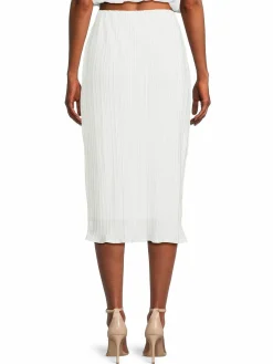 Women Renee C. Plisse Midi Pencil Skirt