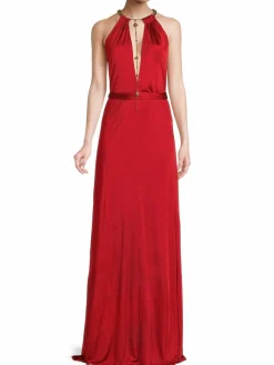 Women Roberto Cavalli Plunge Satin Gown