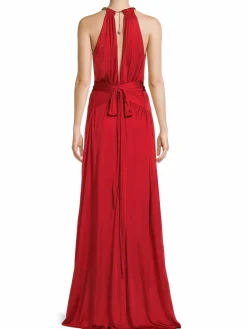 Women Roberto Cavalli Plunge Satin Gown