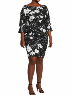 Women Calvin Klein Plus Floral Mini Dress