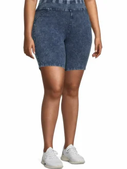 Women MARC NEW YORK PERFORMANCE, Plus Size Plus High-Waist Bike Shorts