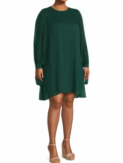 Women Calvin Klein Plus Tie Shift Dress