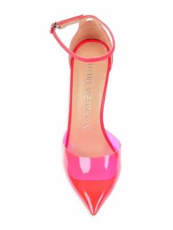 Stuart Weitzman Point Toe Ankle Strap Pumps