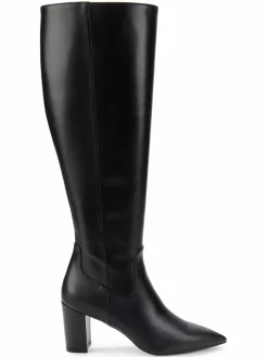 Stuart Weitzman Point Toe Leather Knee High Boots