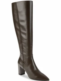 Stuart Weitzman Point Toe Leather Knee High Boots
