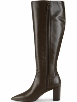 Stuart Weitzman Point Toe Leather Knee High Boots