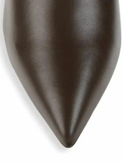 Stuart Weitzman Point Toe Leather Knee High Boots