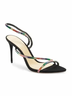 Alexandre Birman Polly Embellished Leather Stiletto Sandals