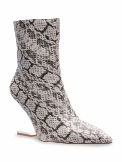 Lady Couture Princess Transparent Heel Ankle Boots