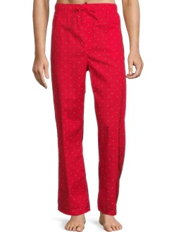 Tommy Hilfiger Loungewear, Sleepwear & Robes|Print Poplin Pajama Red