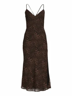 Women Bardot Print Slip Dress
