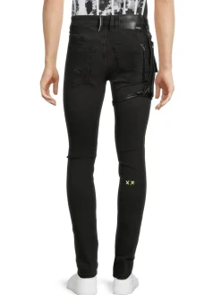 Cult Of Individuality Jeans|Punk High Rise Distressed Super Skinny Jeans Gradient