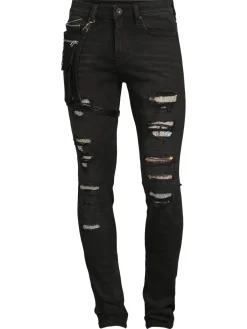 Cult Of Individuality Jeans|Punk High Rise Distressed Super Skinny Jeans Gradient