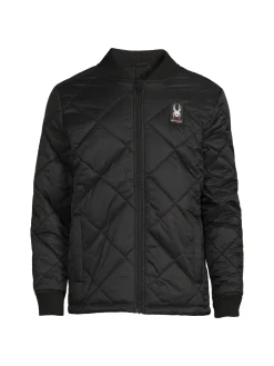 Spyder Activewear|Quilted Bomber Jacket Black