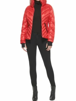 Women Guess Quilted Puffer Jacket
