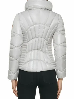 Women Guess Quilted Puffer Jacket