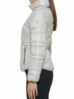 Women Guess Quilted Puffer Jacket