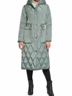 Women Kenneth Cole Quilted Puffer Stadium Jacket