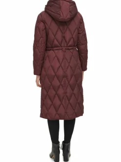 Women Kenneth Cole Quilted Puffer Stadium Jacket