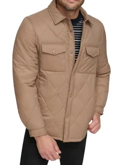 Calvin Klein Coats & Jackets|Quilted Shirt Jacket