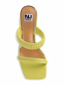 Ninety Union Raddle Circular Heel Pleated Sandals
