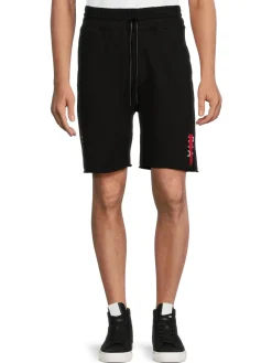 RTA Shorts|Raw Cuff Logo Shorts Black