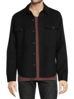 Vince Coats & Jackets|Recycled Wool Blend Shirt Jacket