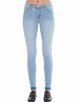 Women Prosperity Denim Released Hem Skinny Fit Jeans