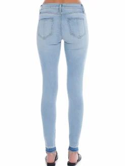 Women Prosperity Denim Released Hem Skinny Fit Jeans