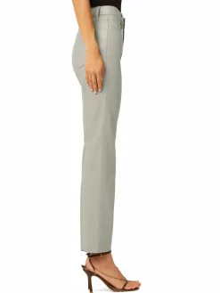 Women Hudson Remi High Rise Faux Leather Straight Jeans