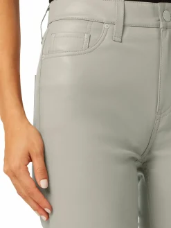 Women Hudson Remi High Rise Faux Leather Straight Jeans
