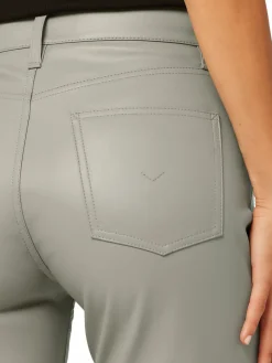 Women Hudson Remi High Rise Faux Leather Straight Jeans