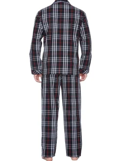 Majestic Loungewear, Sleepwear & Robes|Residence 2-Piece Relaxed Fit Plaid Pajama Set Black