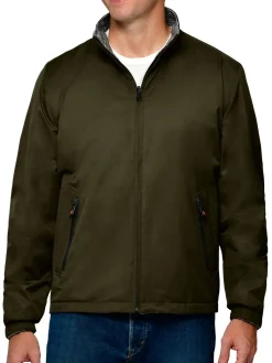 Thermostyles Coats & Jackets|Reversible Windbreaker Jacket Olive