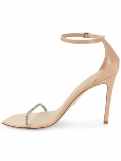 Stuart Weitzman Rhinestone Embellished Stiletto Sandals