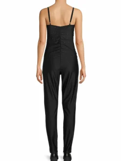 Women Ganni Rhinestone Jersey Jumpsuit