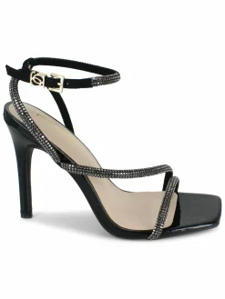 Bebe Rhinestone Stiletto Sandals